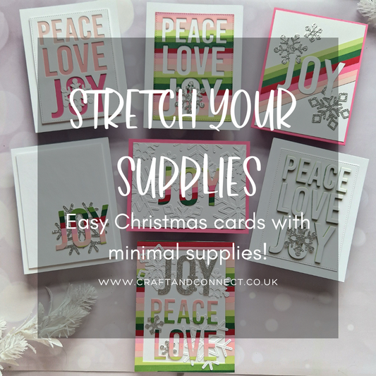 Stretch your supplies: handmade Christmas card ideas with Jayne Vaughan