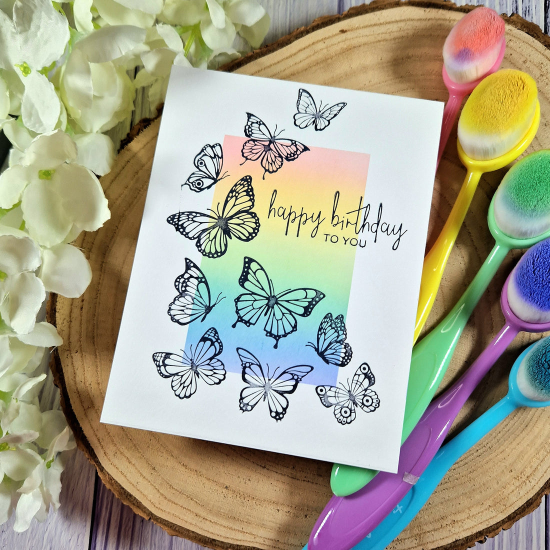 Simple Betterpress birthday card
