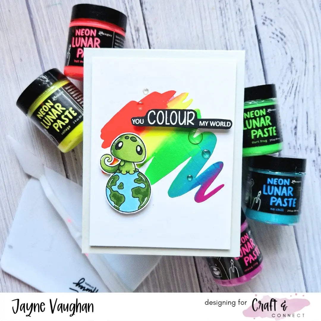 Neon Lunar Paste Card: Quick and Simple Crafting Inspiration