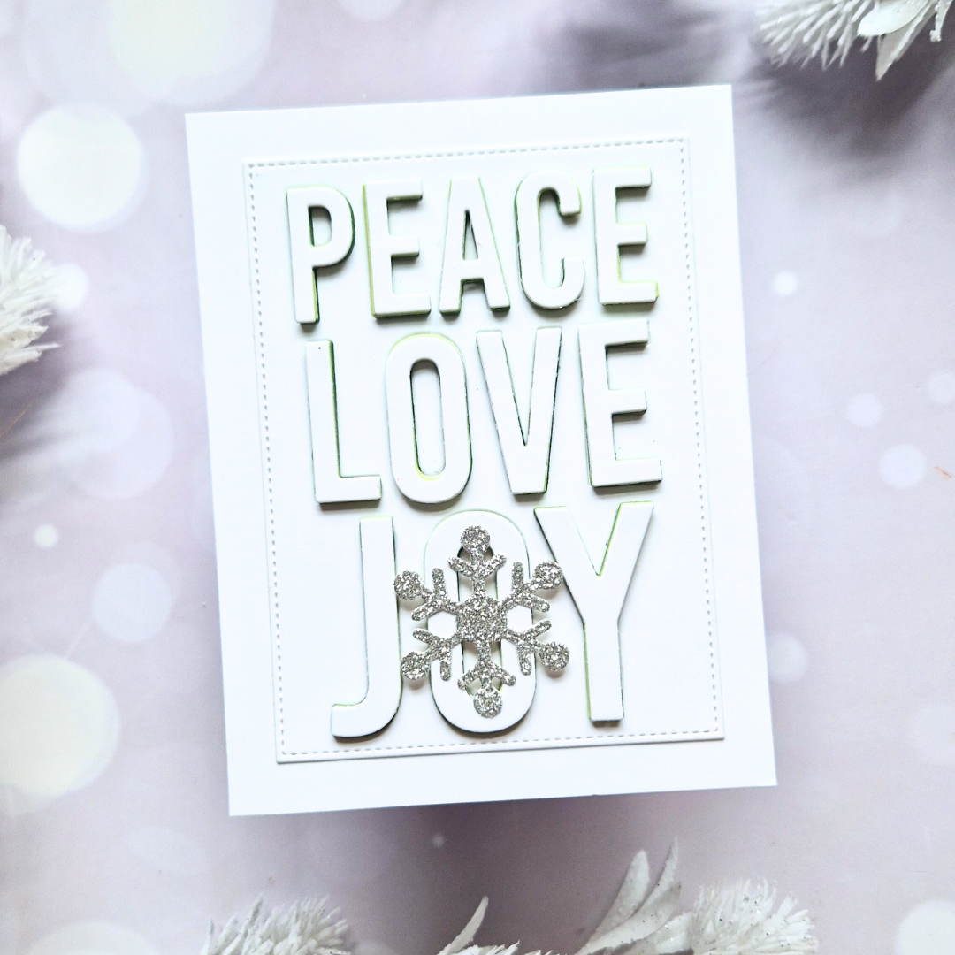 Easy Christmas cards with minimal supplies: 5 supplies, 7 cards!