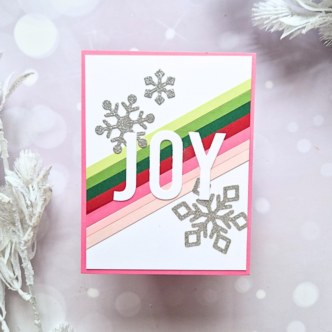 Easy Christmas cards with minimal supplies: 5 supplies, 7 cards!