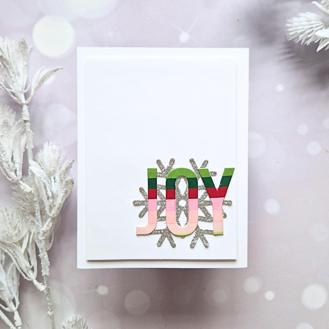 Easy Christmas cards with minimal supplies: 5 supplies, 7 cards!