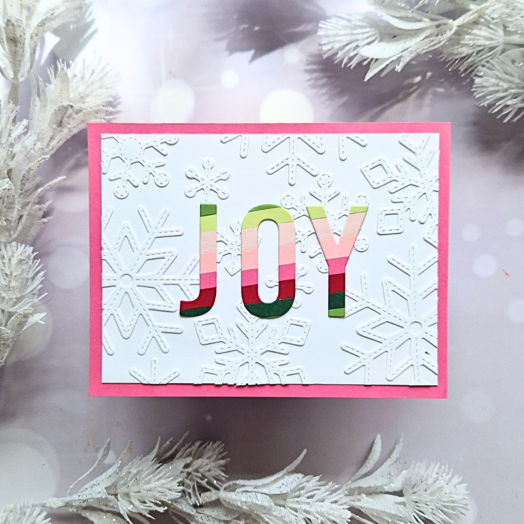 Easy Christmas cards with minimal supplies: 5 supplies, 7 cards!